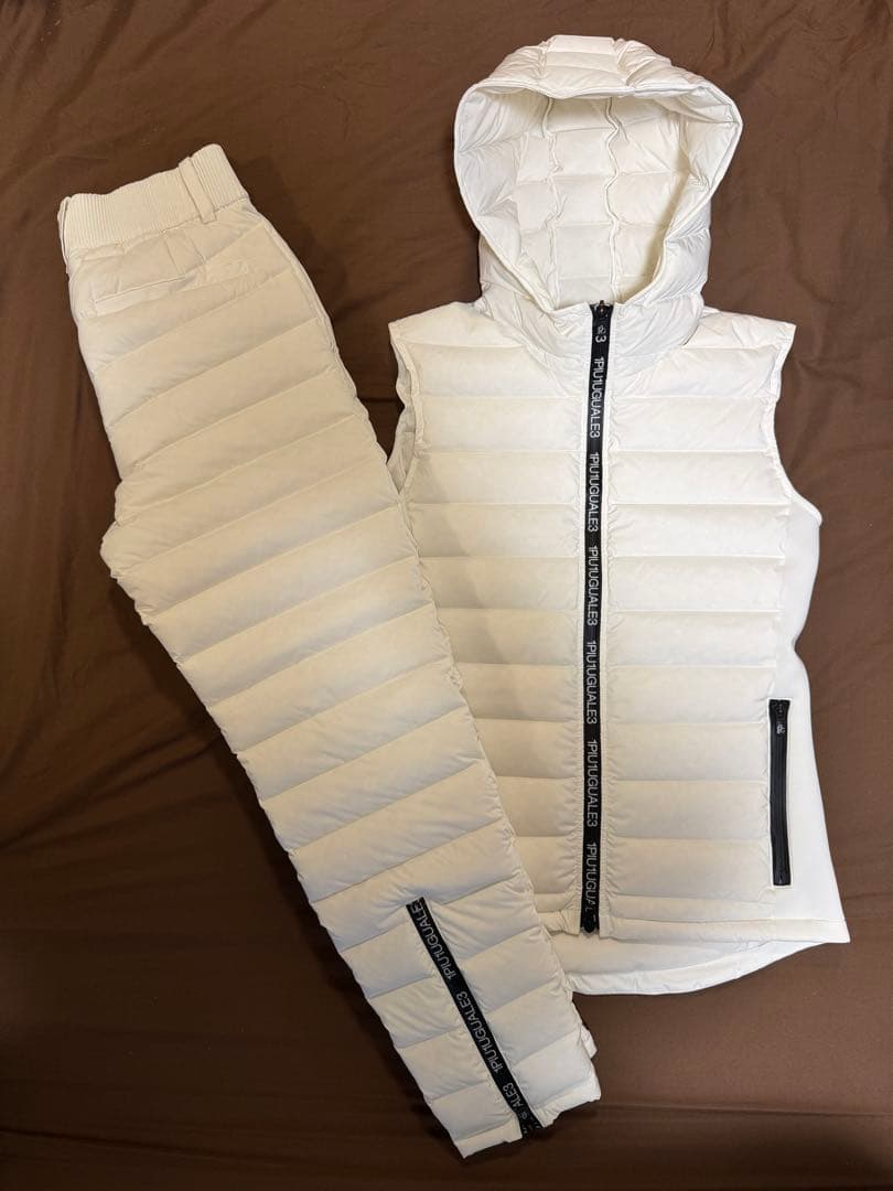 1PIU1UGUALE3 GOLF ダウンベスト セットアップ 白 Ⅳ 4