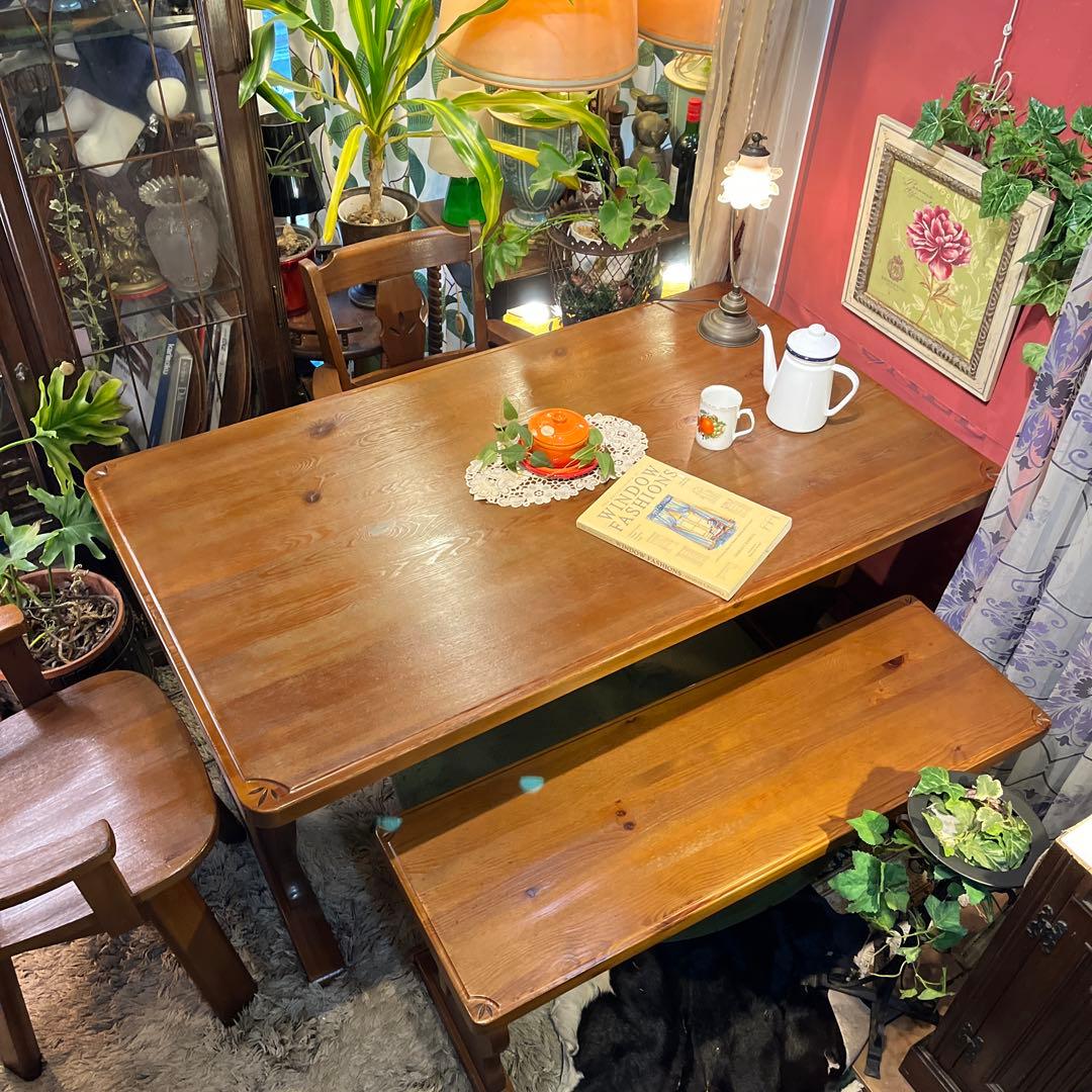 90’s ヴィンテージ パインソリッド　テーブル