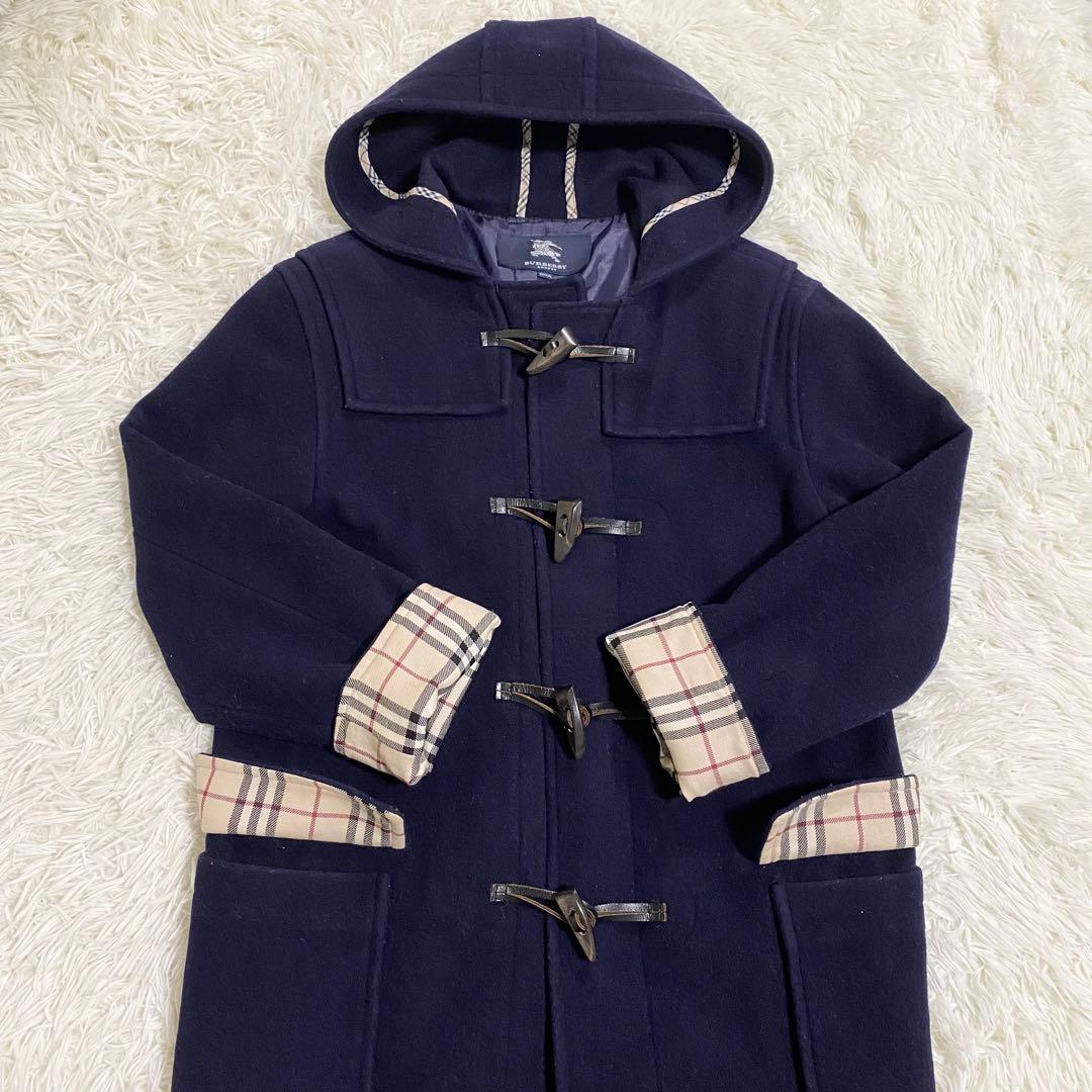 BURBERRY LONDON ダッフルコート　ノバチェック フード　150A