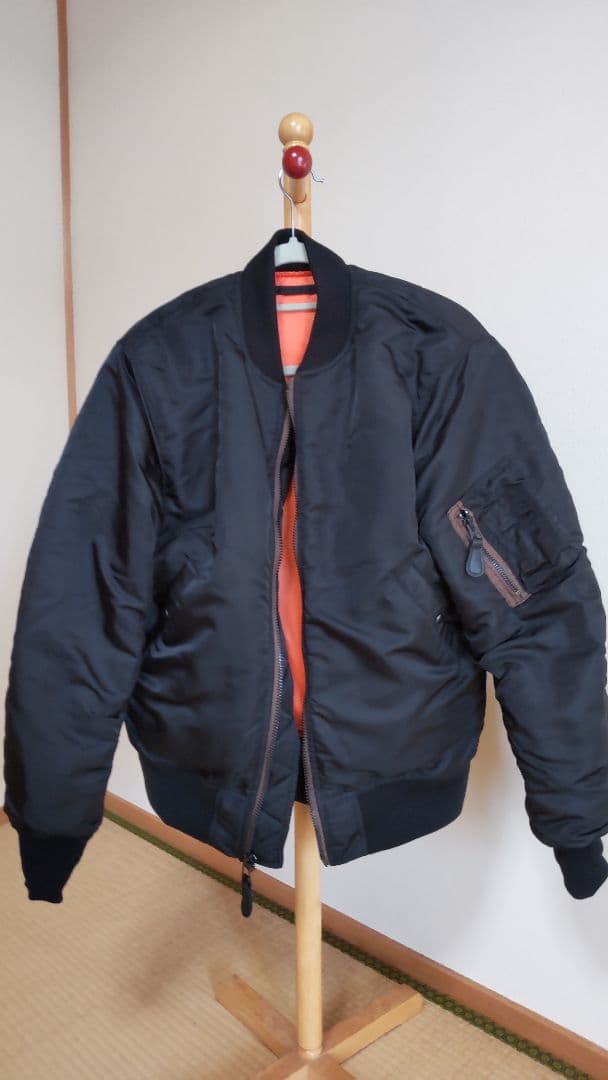 HOUSTON MA-1フライトジャケット ブラック