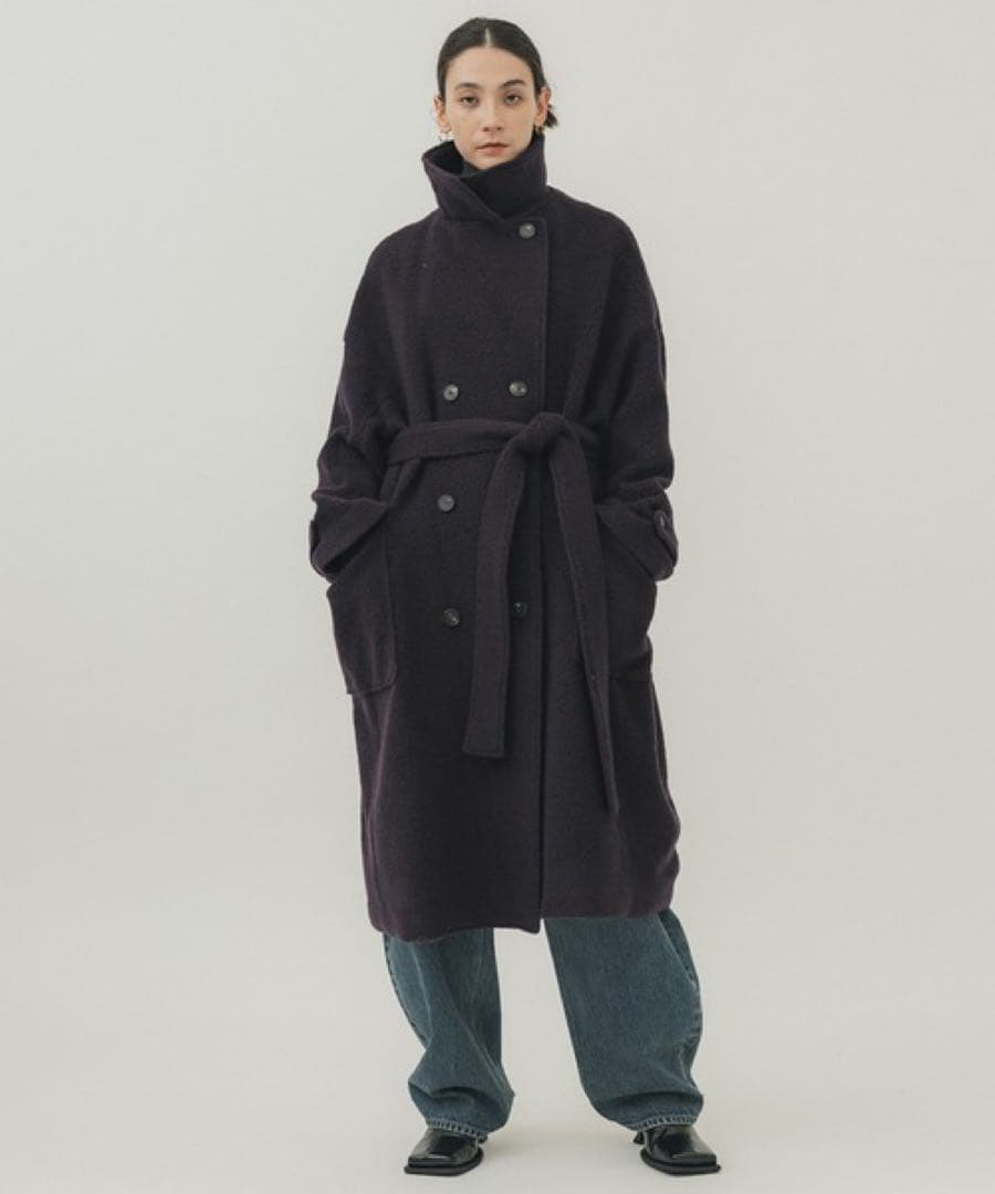 STUDIOUS IHNN BOA HIGH NECK COATボアコート