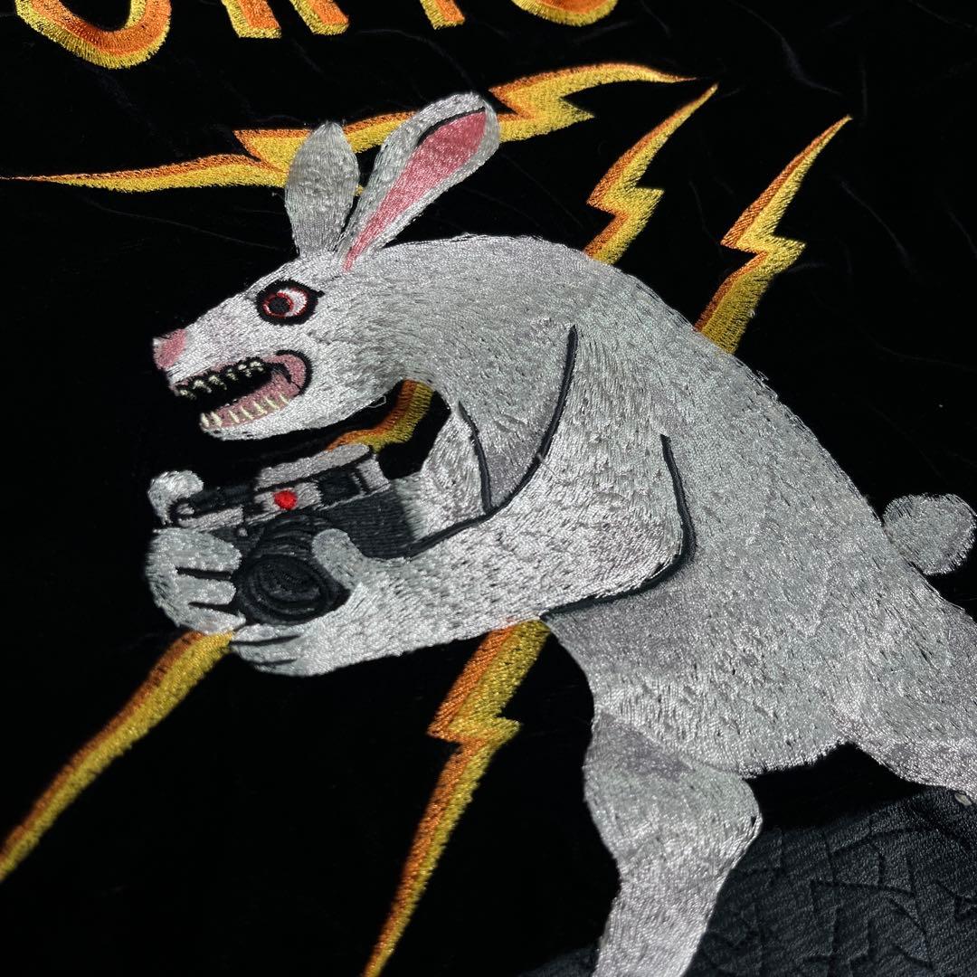 #FR2 スーベニアジャケット　スカジャン　別珍　S FRJ013 刺繍　ベロア