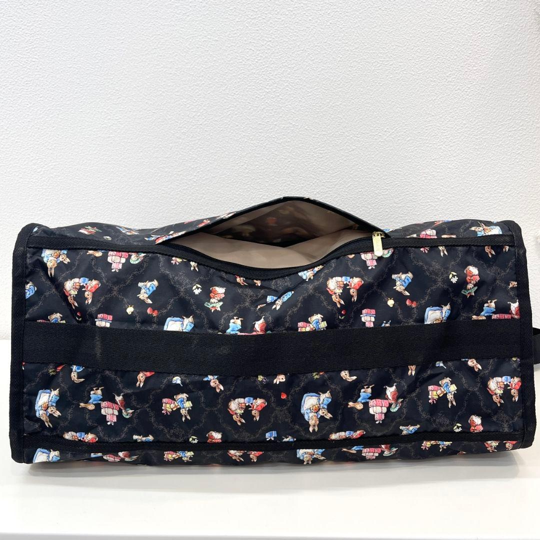 レスポートサック ピーターラビット ボストンバッグ ブラック ポーチ付き