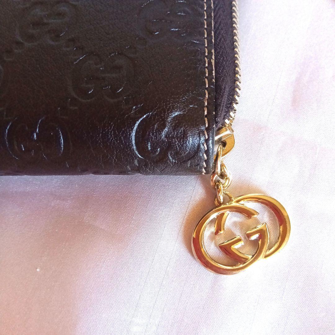 ✨極美品　正規品✨グッチ　長財布　GGパターン【グッチシグネチャー】　焦げ茶