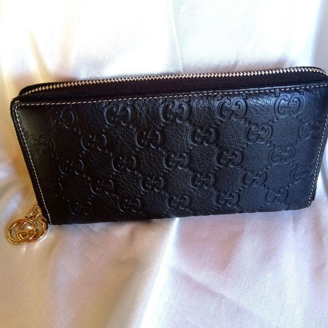 ✨極美品　正規品✨グッチ　長財布　GGパターン【グッチシグネチャー】　焦げ茶