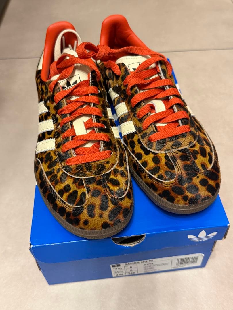 【新品】 adidas Samba OG W レオパード柄 24.5cm