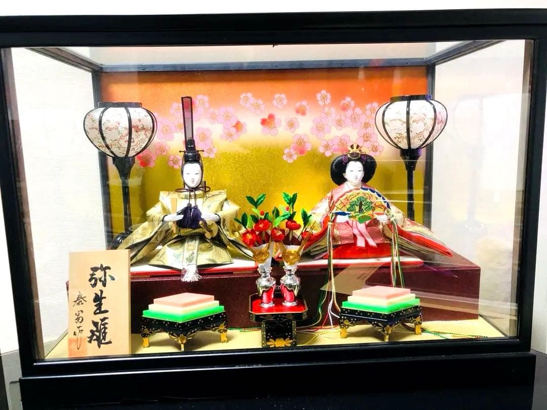 【雛人形】人形の泰冨 弥生雛 十二単衣 ひな人形 親王ケース入り