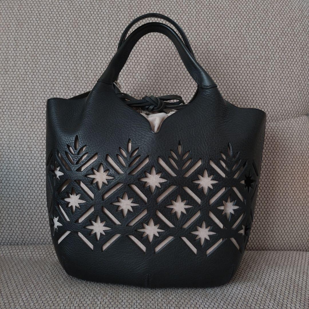 gentenゲンテンカットカットワークキリコ　トートバッグ