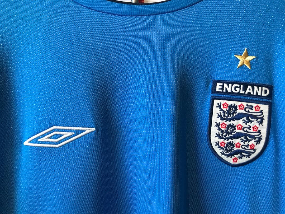 アンブロ　2004イングランド代表レプリカＧＫシャツ　サックス　US Lサイズ