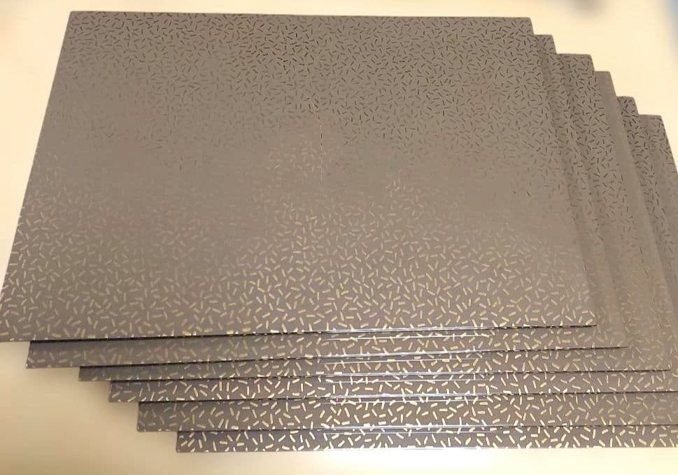 【会津塗】　eyes　尺三　 プレースマット　ランチョン　山鳩　金ドット　6枚