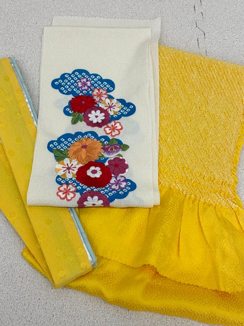 成人式　振袖フルセット　1138 渋み青色　　正絹　振袖　格安！