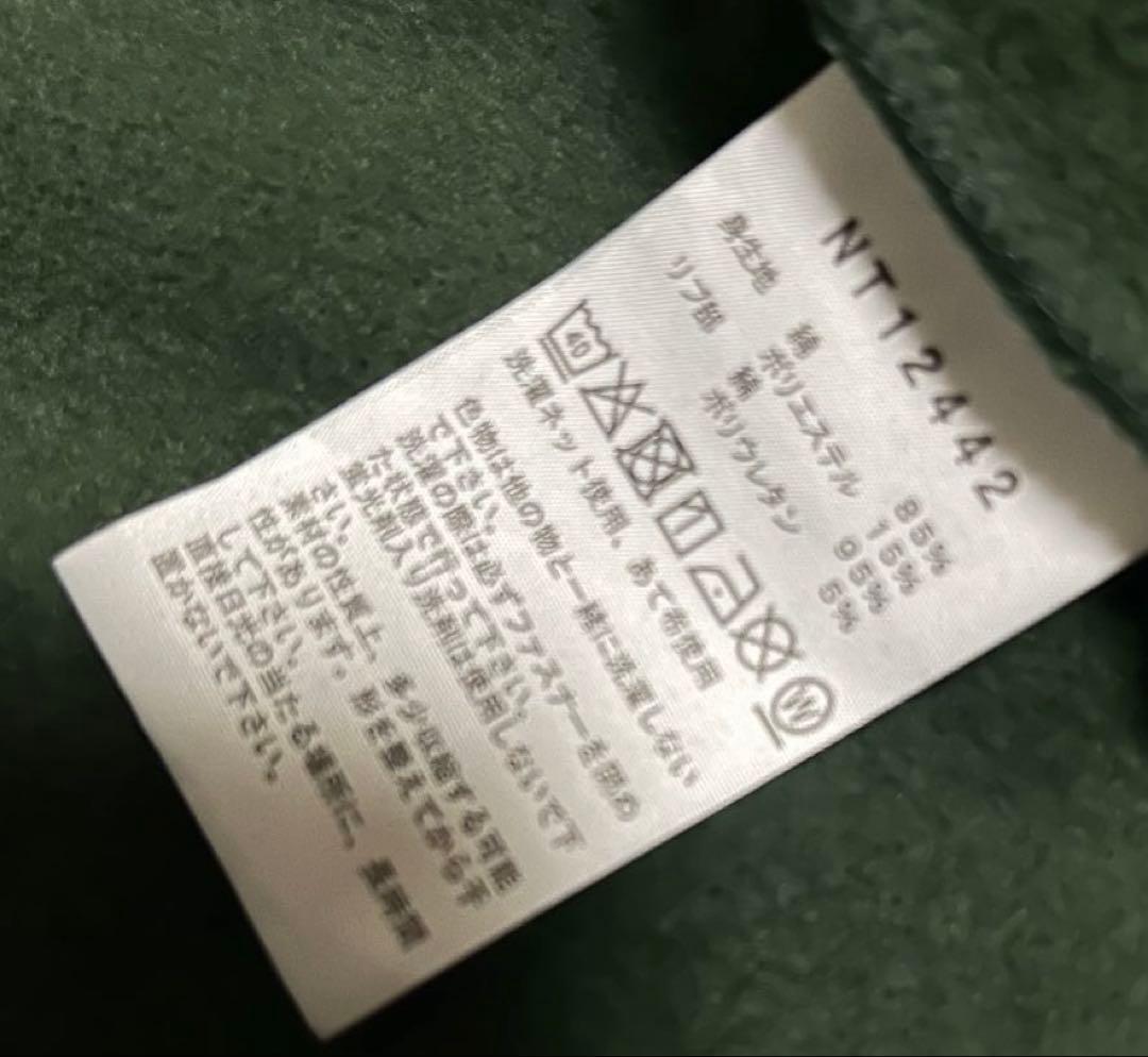 タグ付◆ノースフェイル　フーディジップスウェットパーカー　L　緑　フード飾り