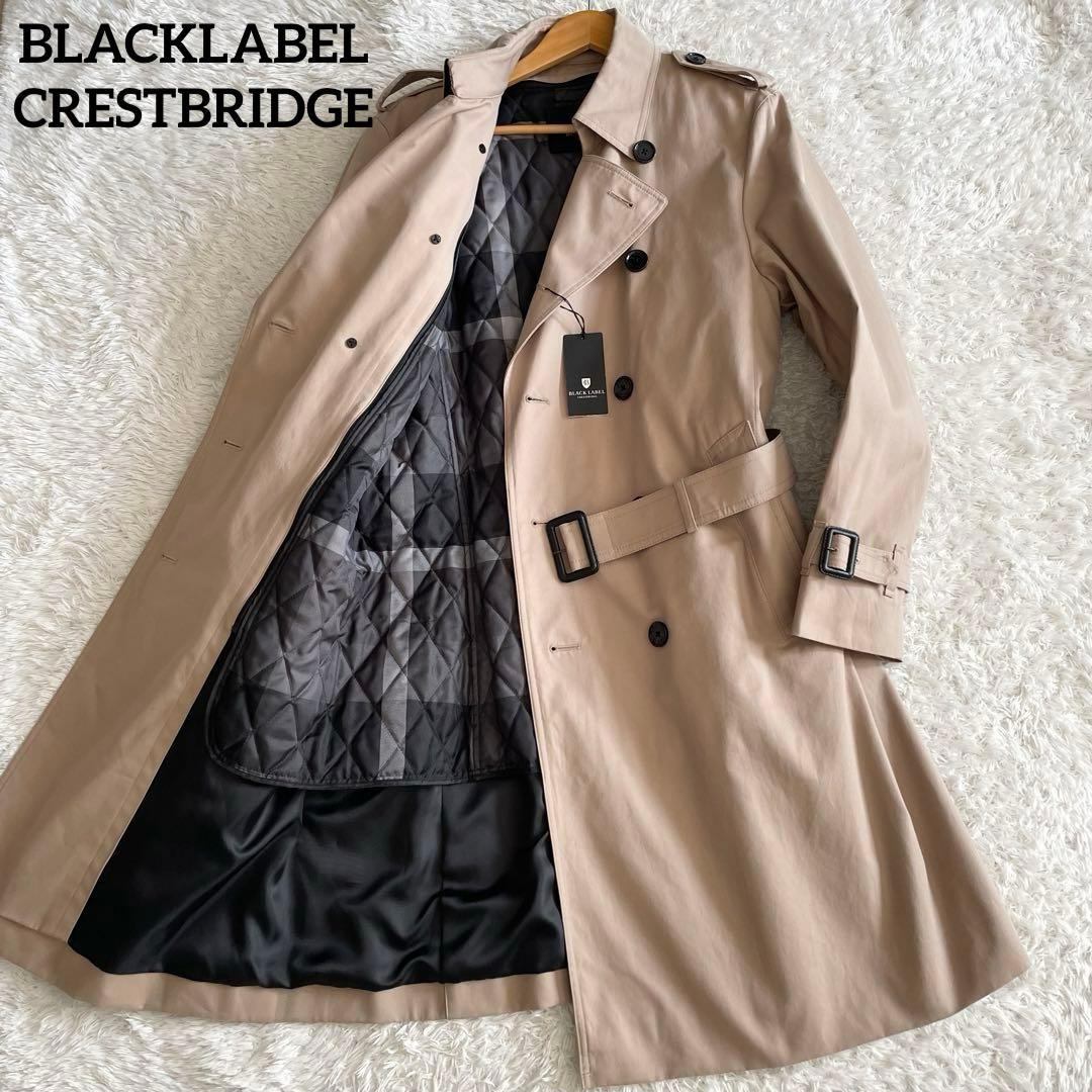 未使用級　ブラックレーベルクレストブリッジ トレンチコート チェック LL