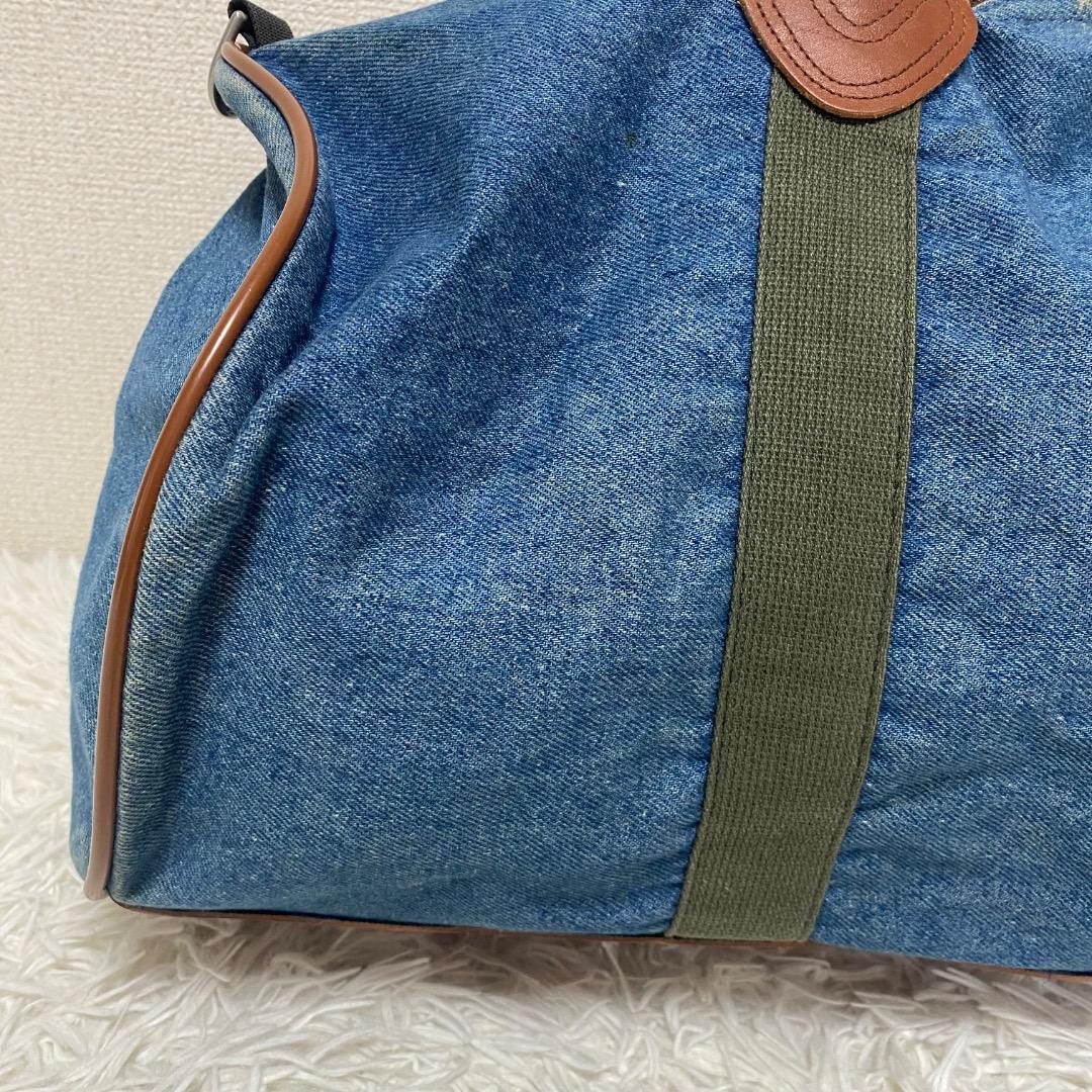 【希少】80s ビンテージエルエルビーン　デニム×レザー　ボストンバッグ