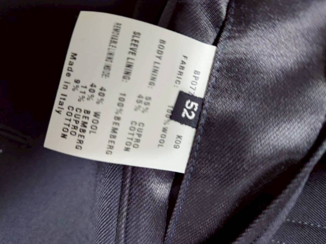 TOMFORD　トムフォード　トレンチコート　メンズ サイズ　52 ブラック