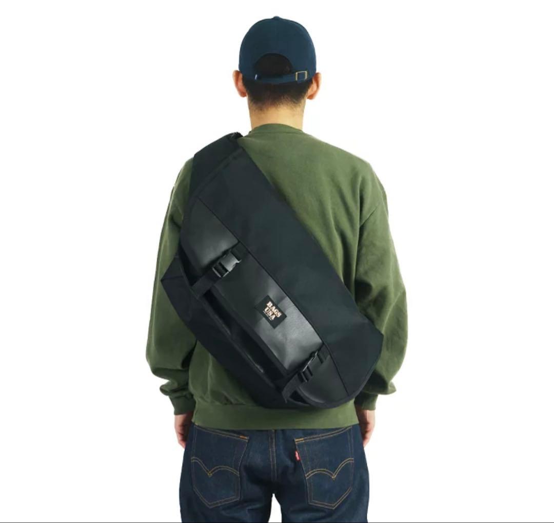 BAGS USA メッセンジャーバッグ ブラック美品USA製