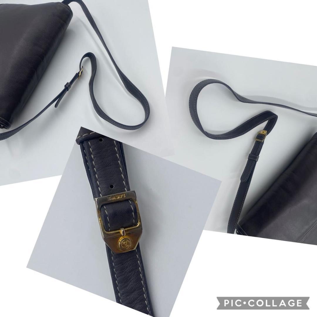 極美品 ロエベ アナグラム ショルダー メッセンジャーバッグ クロスボディ