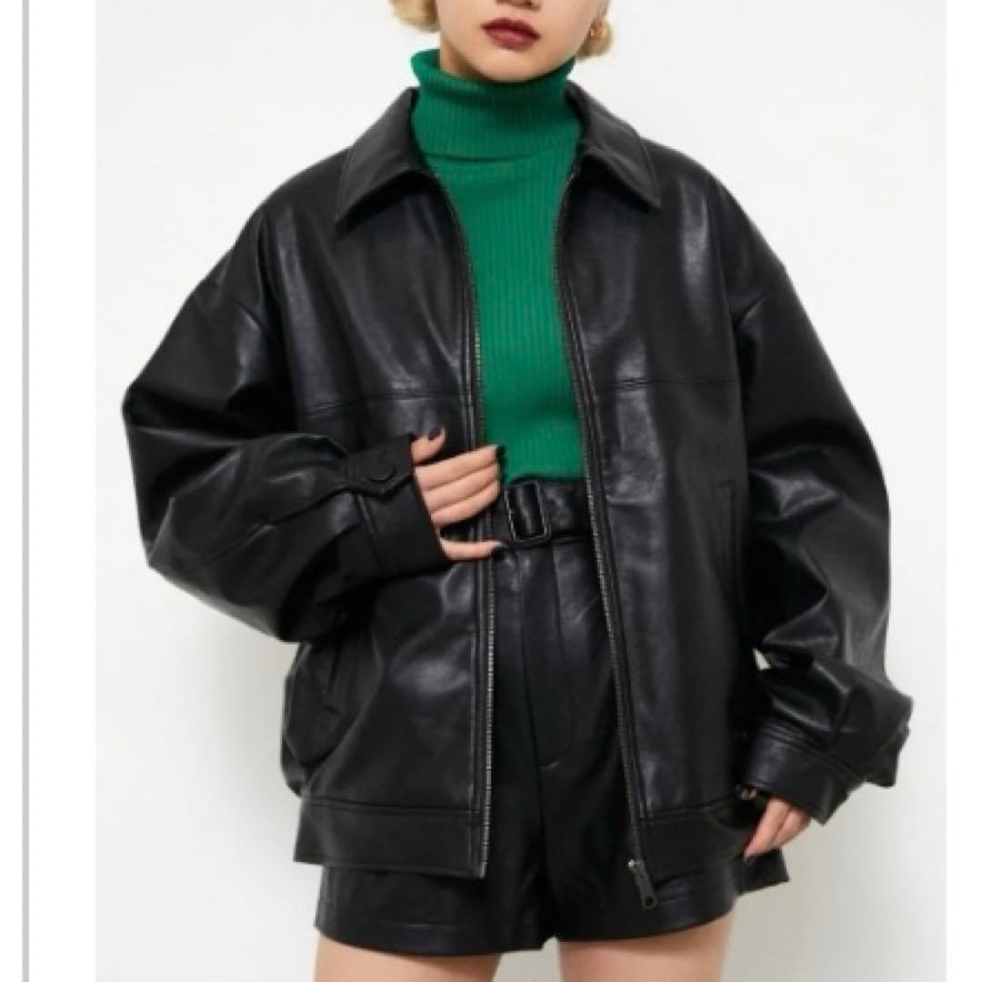 レザーオーバージャケット