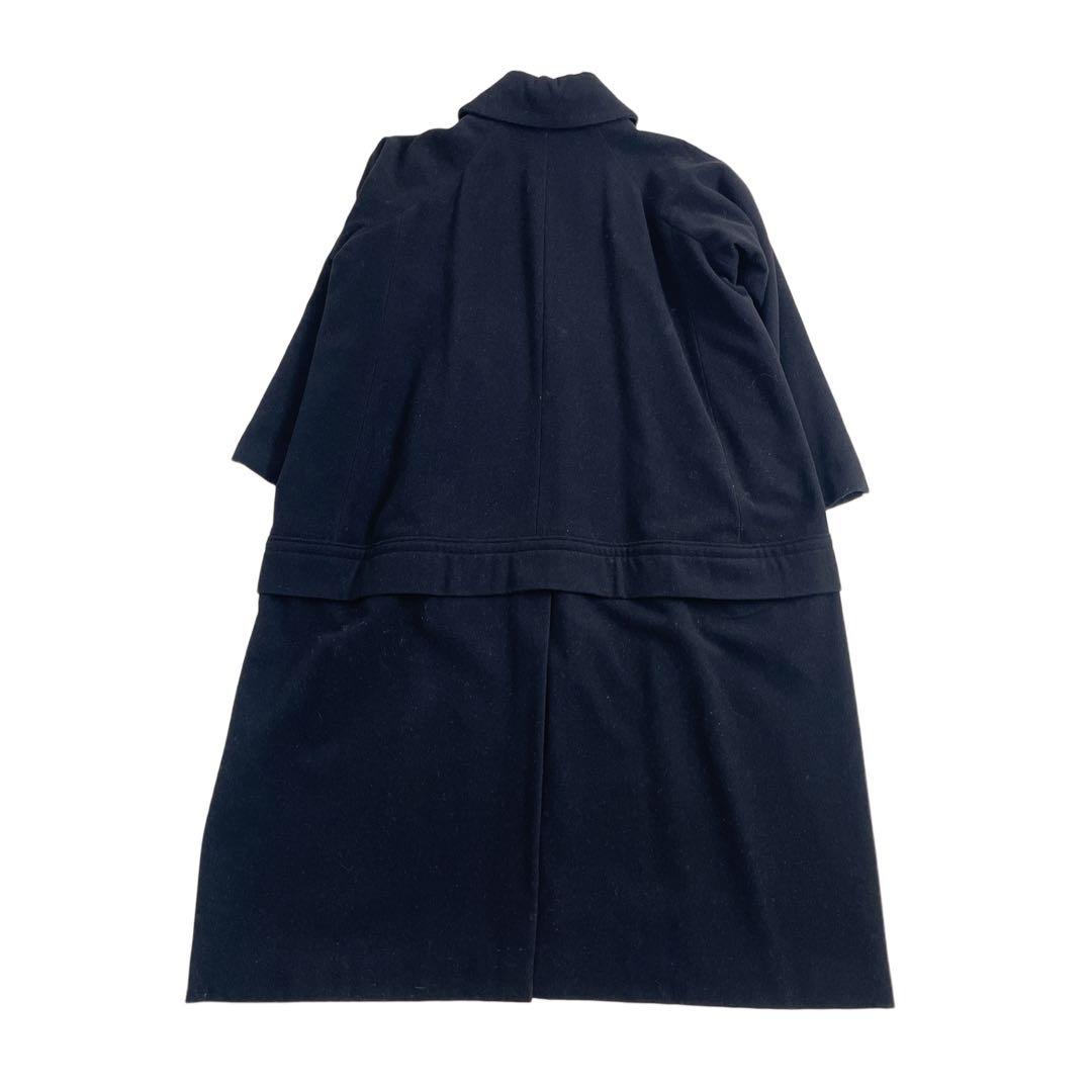 Y's ステンカラーコート 80's 90's ブラック ロングコート 大きめ