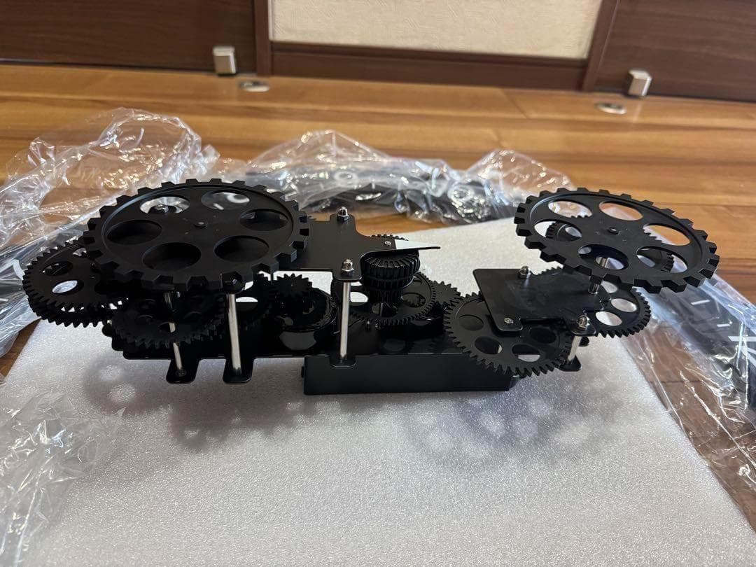 新品 壁掛け時計ムービングギア 歯車デザイン おしゃれ インテリア ビッグサイズ