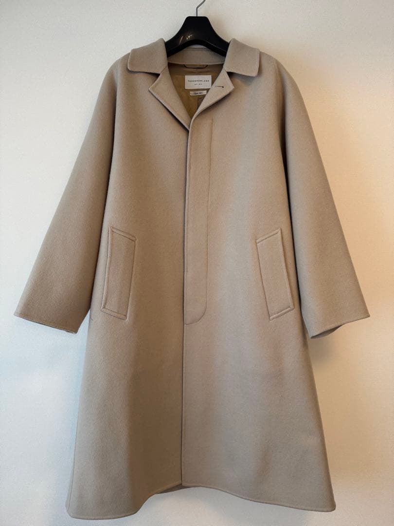 TOMORROWLAND ベージュ ウールバルカラーコート