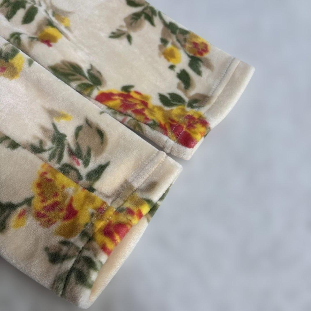 キッドブルー　パジャマ　ルームウェア　セットアップ　ストレッチ　花柄　肌触り◎