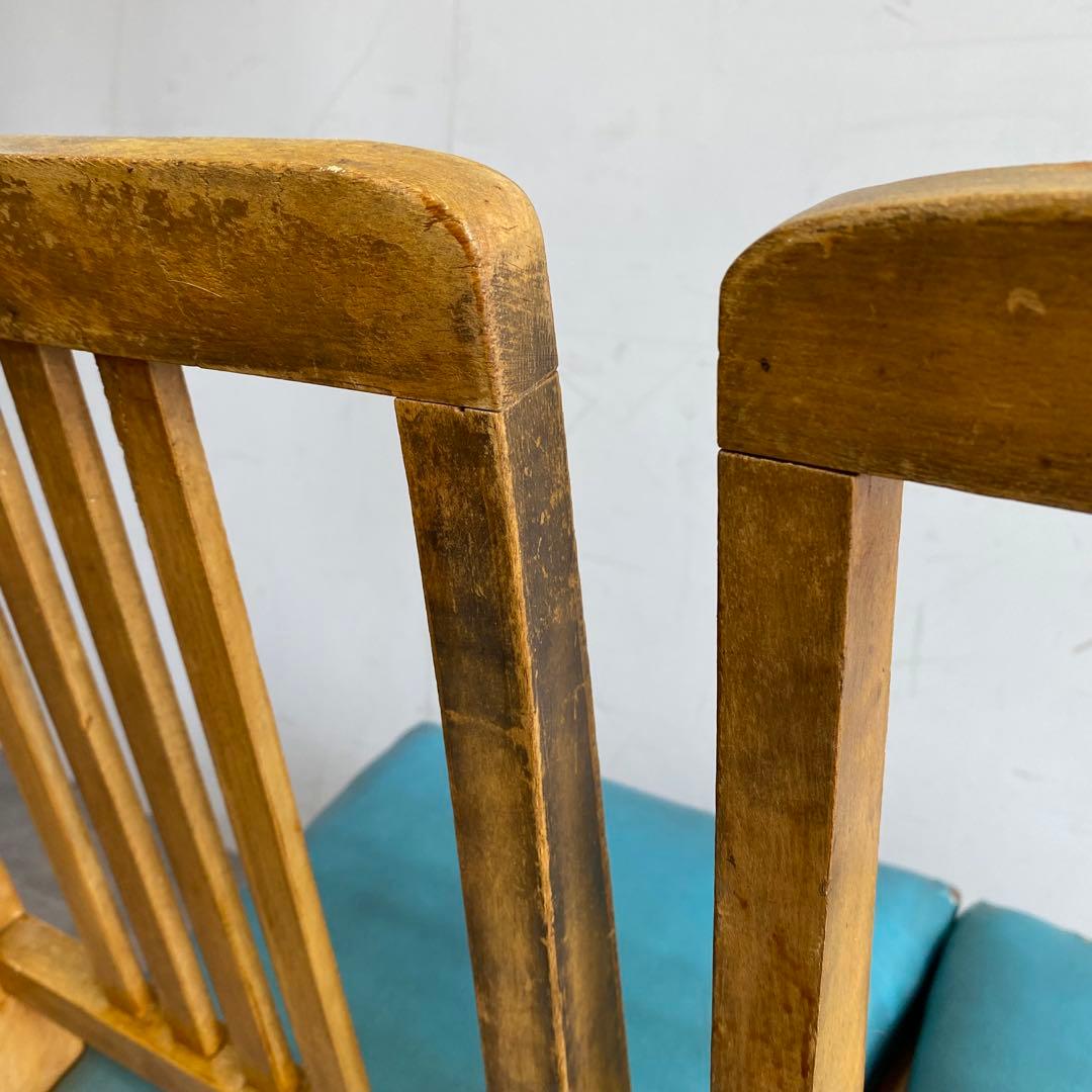 2点セット アンティーク 椅子 チェア スツール 飾り台 昭和レトロ z502