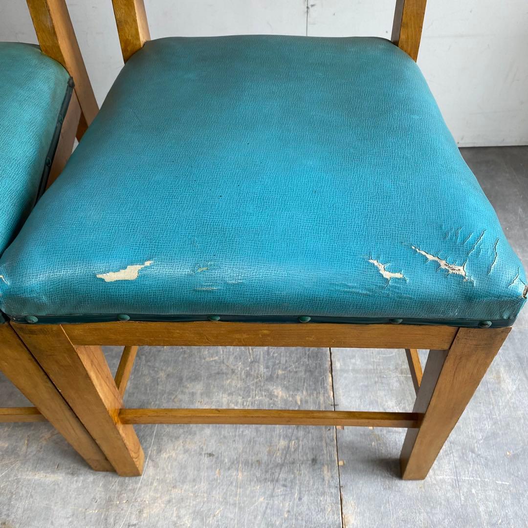 2点セット アンティーク 椅子 チェア スツール 飾り台 昭和レトロ z502