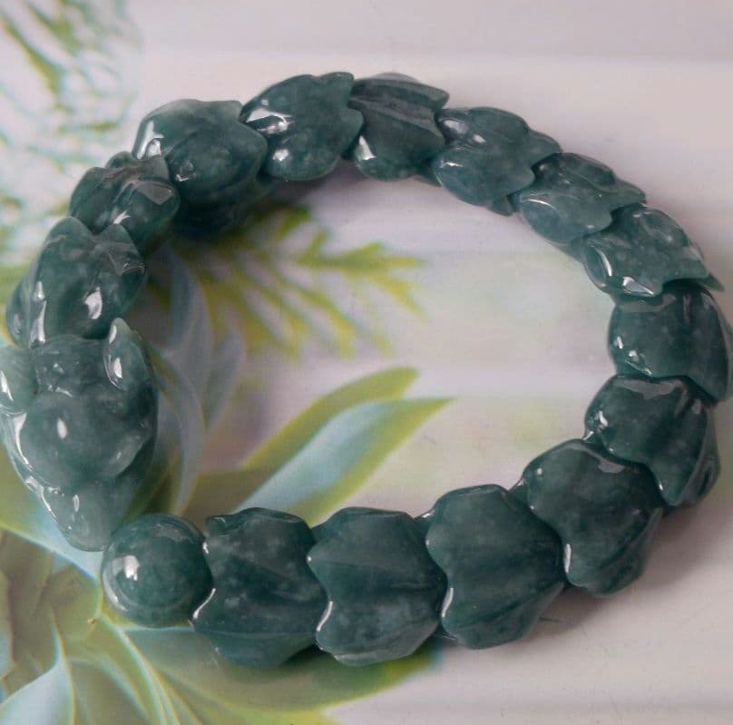 グァテマラ翡翠のドラゴンブレスレット