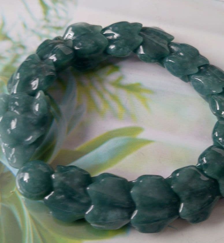 グァテマラ翡翠のドラゴンブレスレット