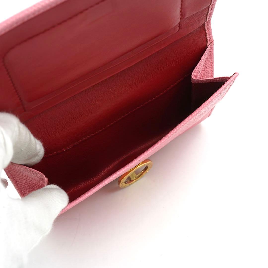 ✨新品未使用・箱付✨　BVLGARI ミディアムウォレット　ビーゼロワン　ピンク