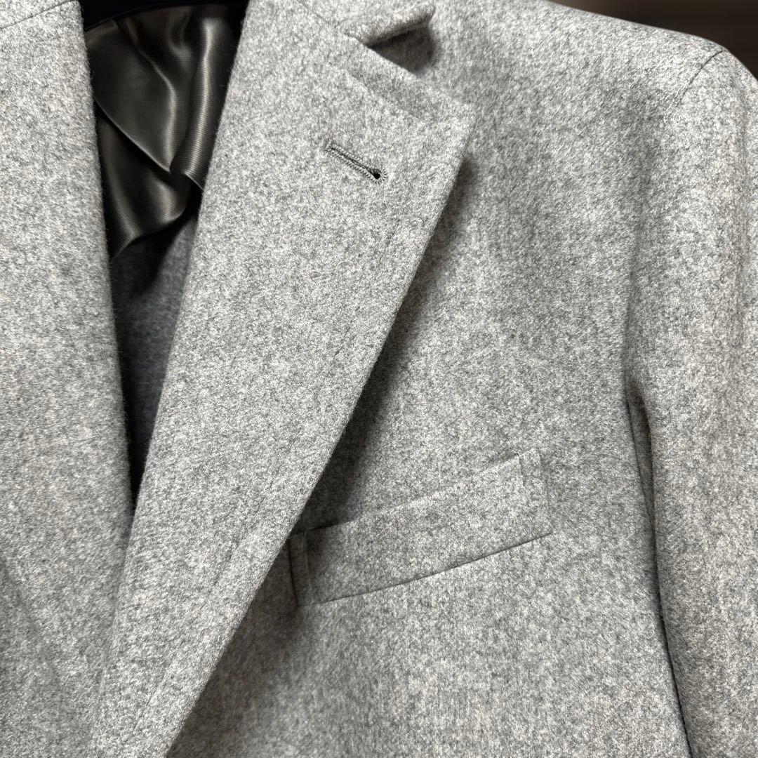 【新品】BOGLIOLI チェスターコート　色 グレー　サイズ 48