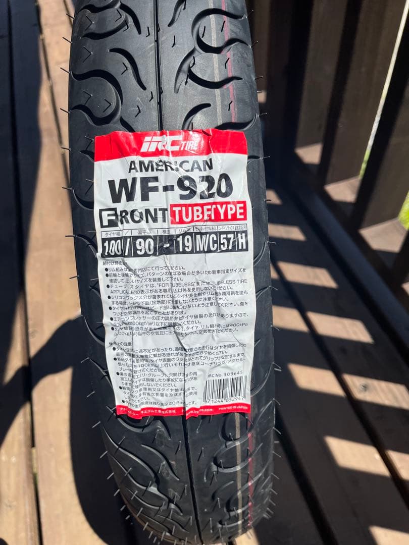 IRC 100/90-19 M/C 57H 新品未使用品