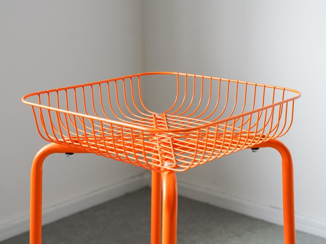 OLD IKEA 廃盤 VASTERON スツール / 収納カゴ レトロポップ