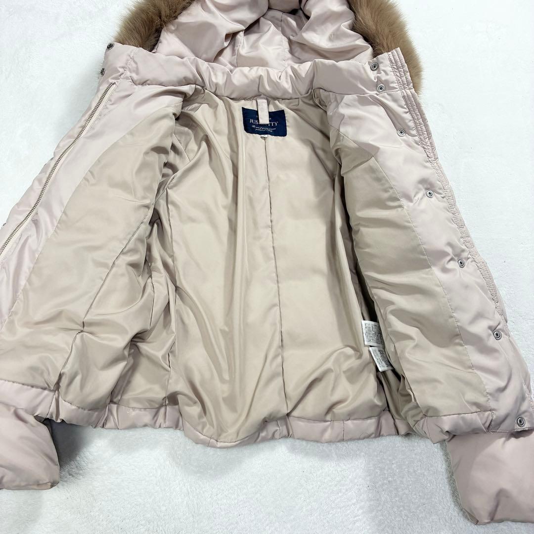 W*o様 美品✨JUSGLITTY ジャスグリッティー　ショート ダウン リアル