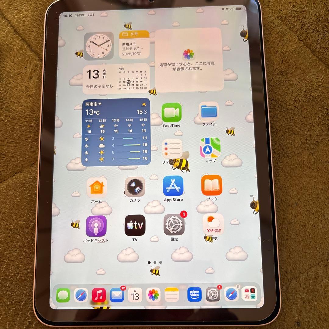 Apple iPad mini第6世代64GBWi-Fiモデルピンク美品
