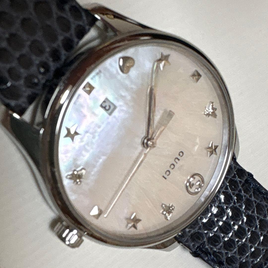 超美品 GUCCI 腕時計 /ネイビー レディース