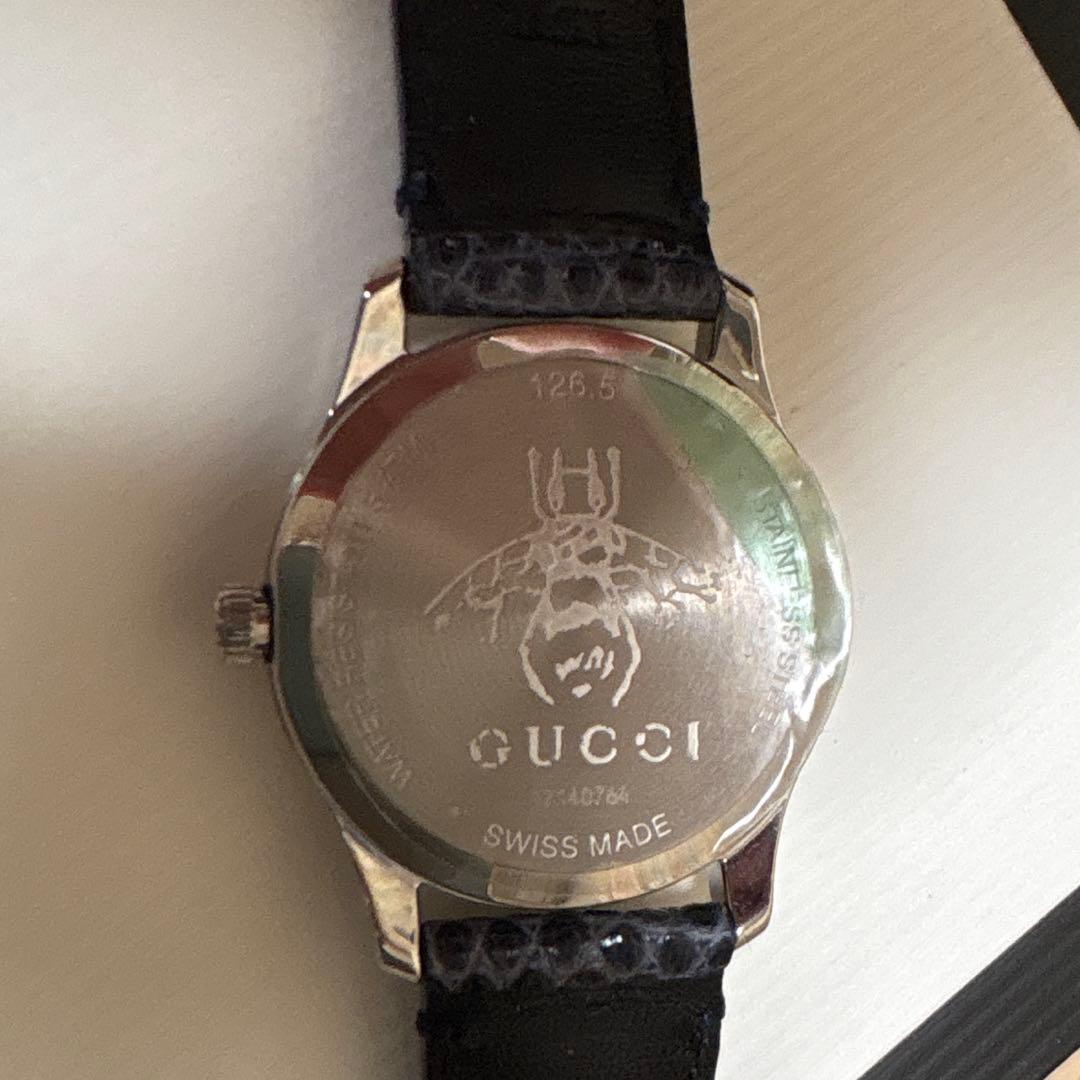 超美品 GUCCI 腕時計 /ネイビー レディース