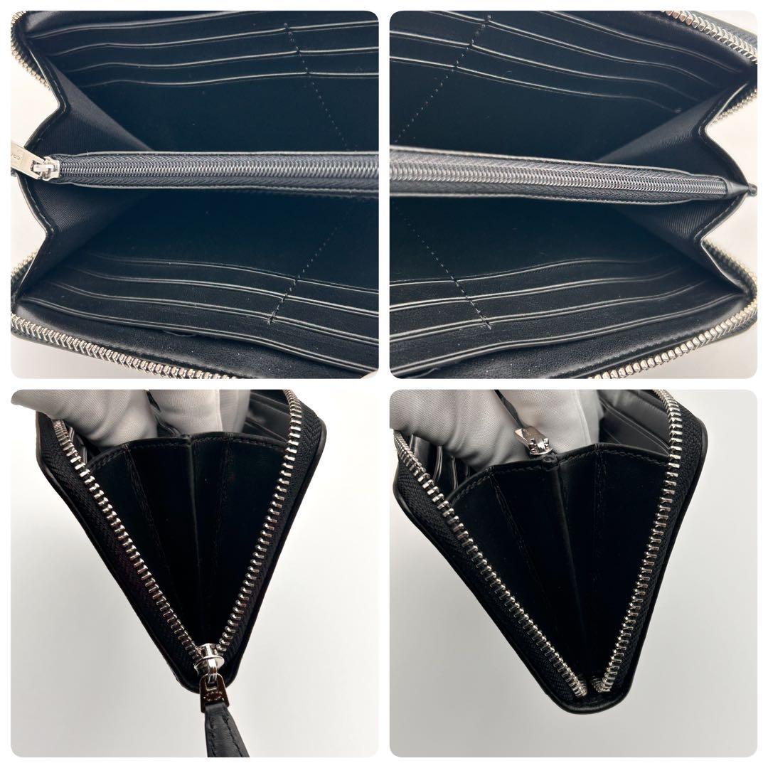 ✨極美品✨ COACH コーチ 長財布 ラウンドファスナー ブラック レザー