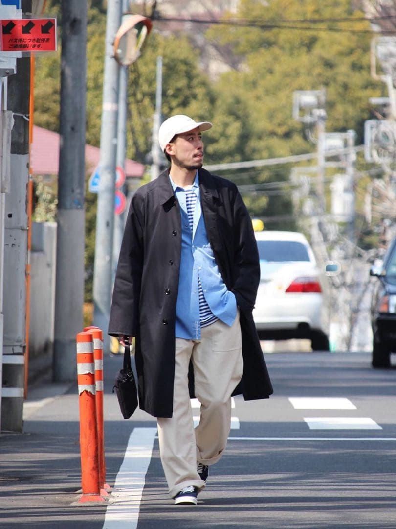 2L Cotton GORE-TEX Balmacaan Coat/ネイビー・L