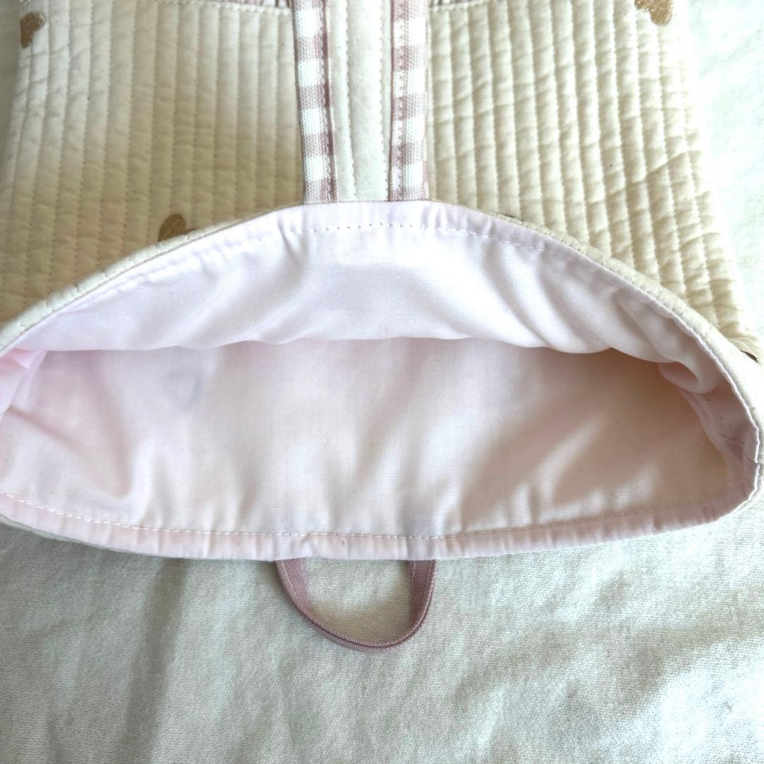 在庫セール✳︎　【ハート×くすみピンク】　3点セット➕上靴袋