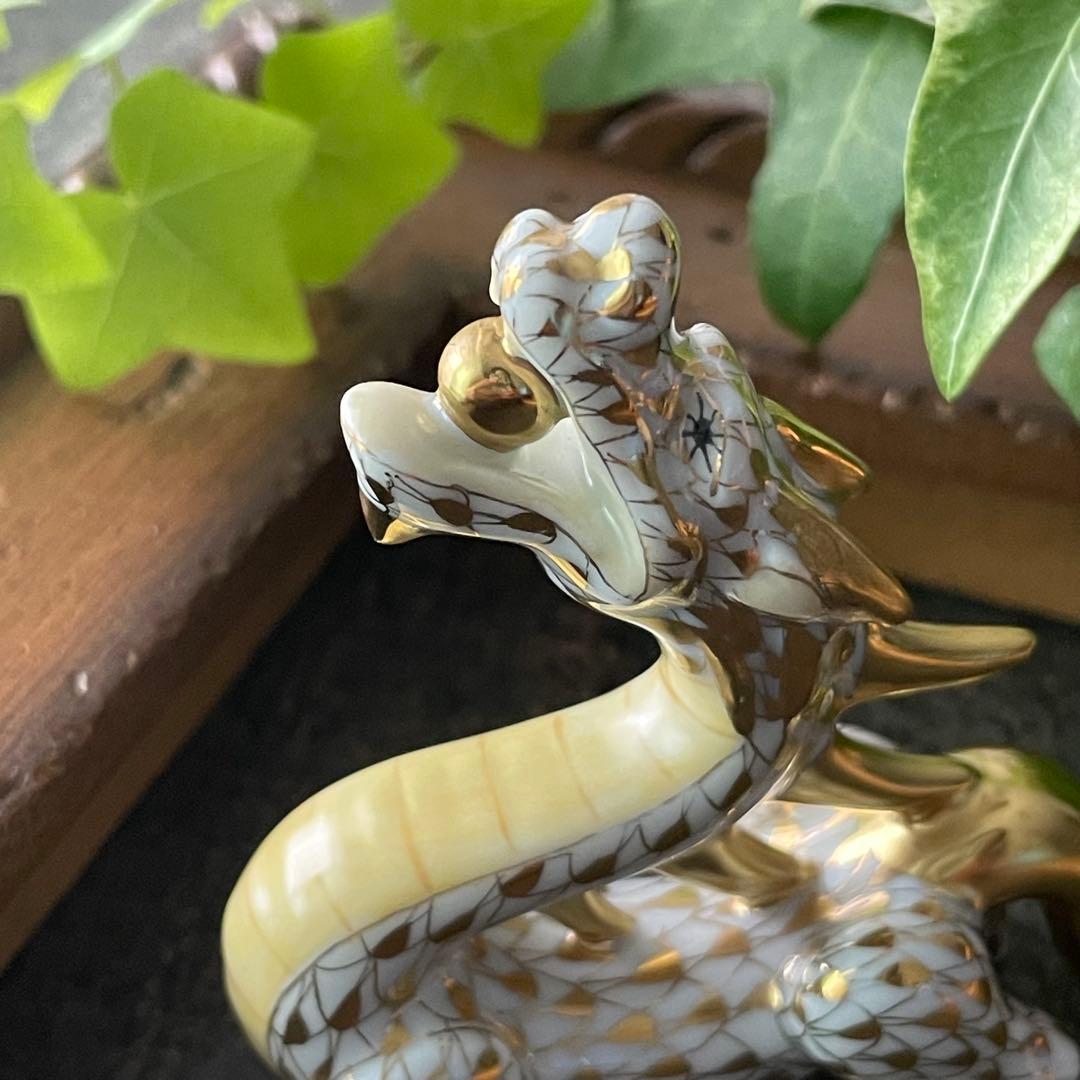 HEREND ゾディアック　十二支フィギュリン　金　20012年 龍