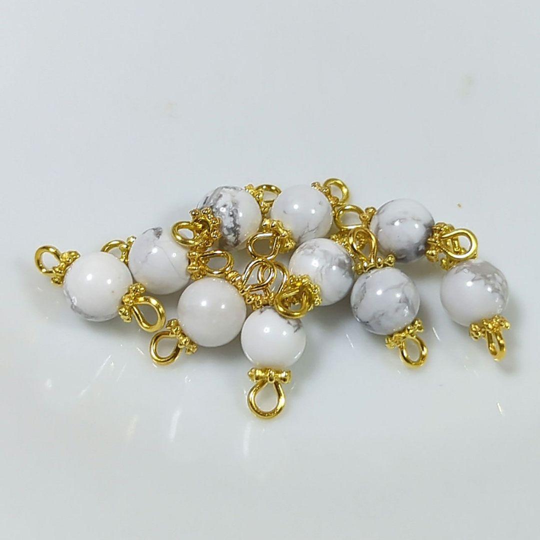 ハンドメイドコネクター　10個  ハウライト