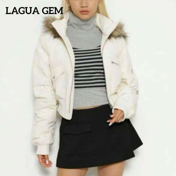 LAGUA GEM HOOD COMPACT MILITARY ブルゾン