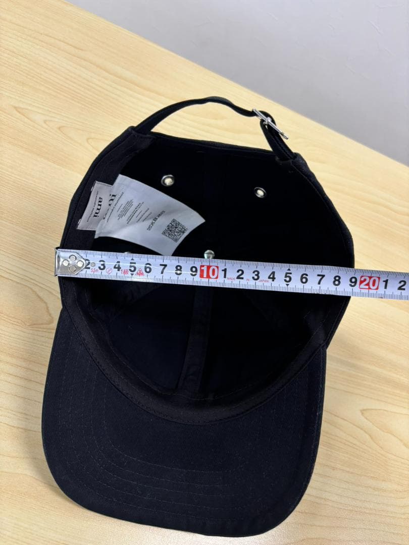 美品 AMI PARIS キャップ ブラック Free ハート刺繍