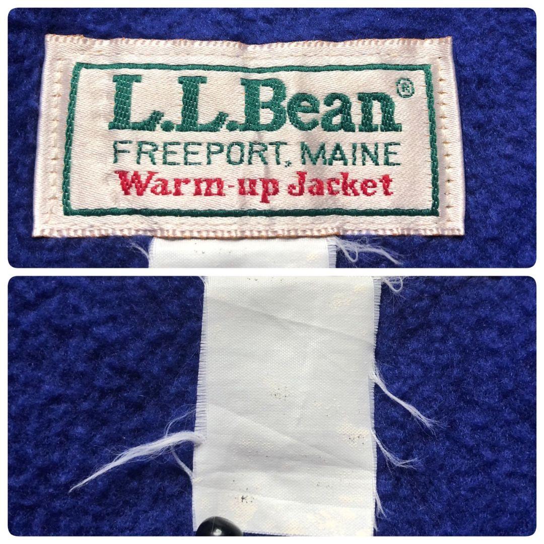 90sL.L.BeanウォームアップジャケットフリースナイロンジャケットUSA製