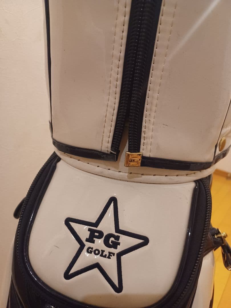 パーリーゲイツ キャディ バッグ スマイル89 ニコチャン エナメル ホワイト