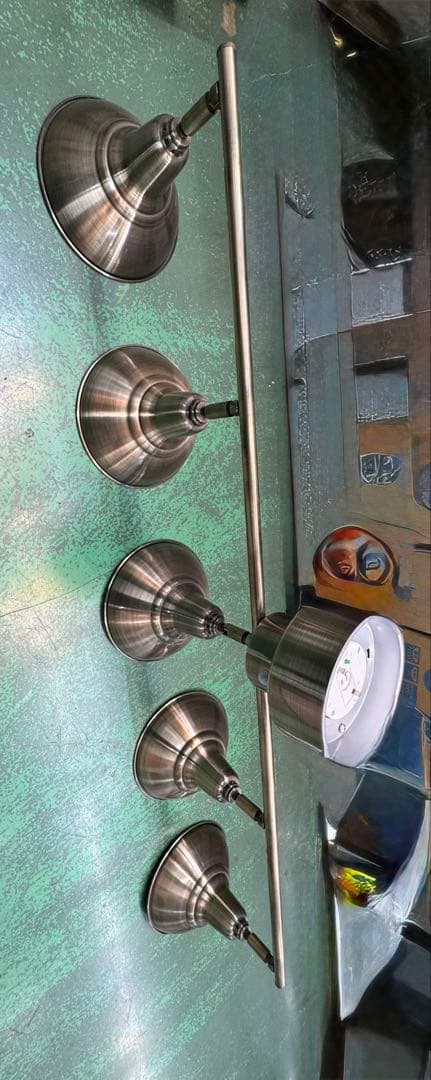 5灯シルバー スポットライト　　ステンレス