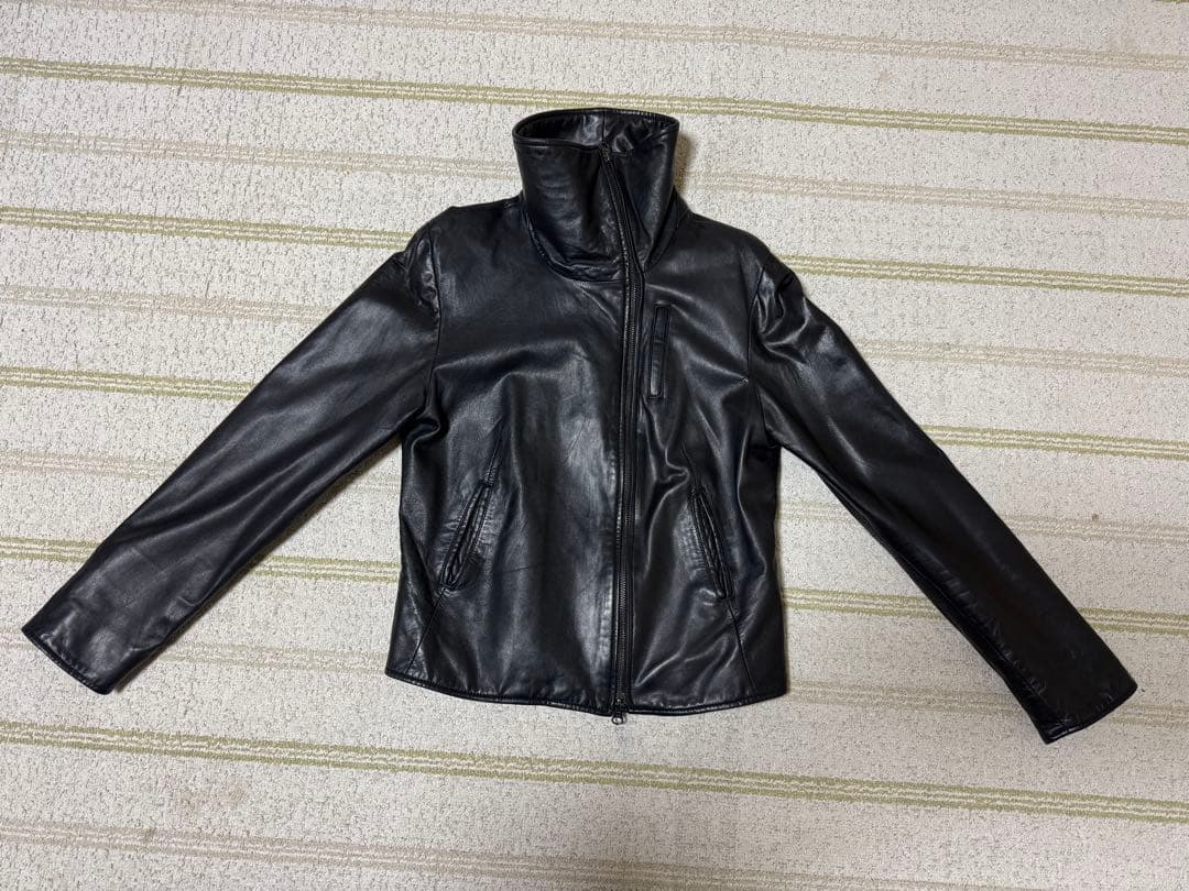 Gap ブラックレザージャケット　サイズM