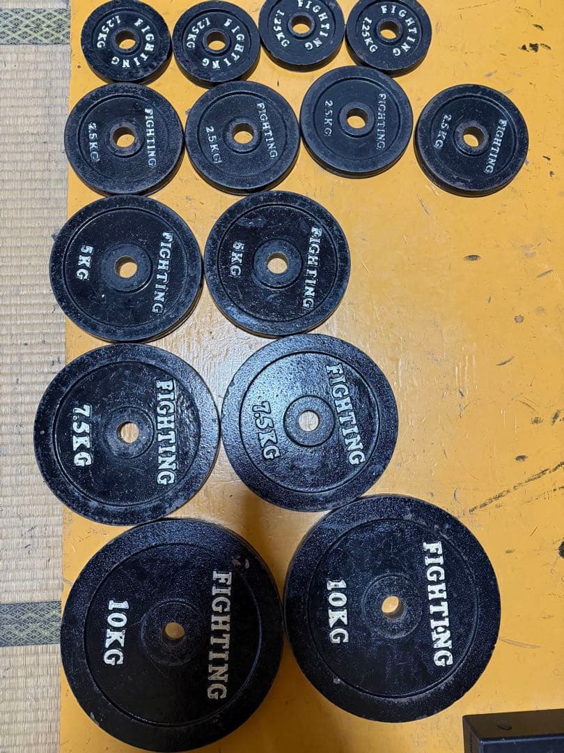 パワーテック パワーラック シャフト ダンベル プレート計202.5kg